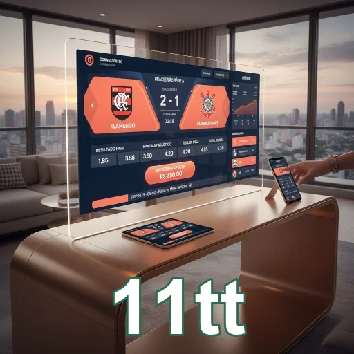 Ilustração de Explore a plataforma de jogos 11tt com segurança total